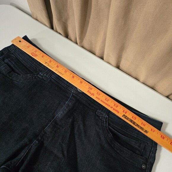 Democracy Women’s 14 Blue Ab Technology Skinny Jeans Stretch Dark Wash Denim - Picture 10 of 15